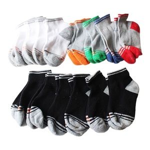 14-pair Ankle Sock Bundle .Size M = Shoe Size 9 - 3.5